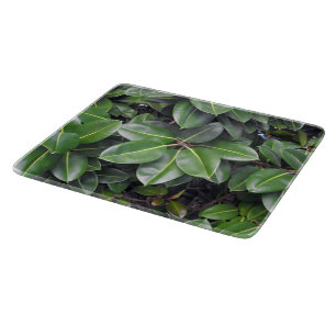 Rubber Tree Closeup Cutting Board