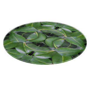 Rubber Tree Pattern Cutting Board