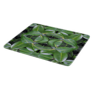 Rubber Tree Pattern Cutting Board