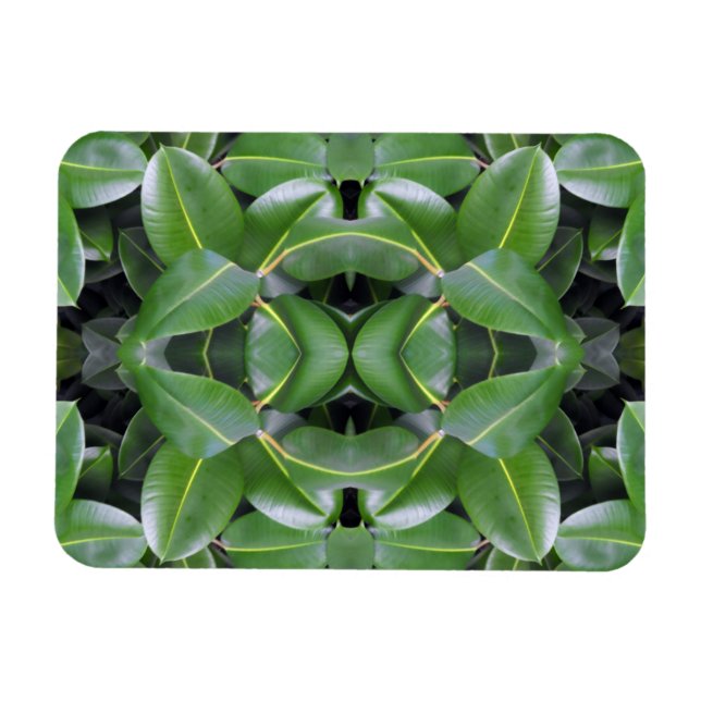 Rubber Tree Pattern Magnet (Horizontal)