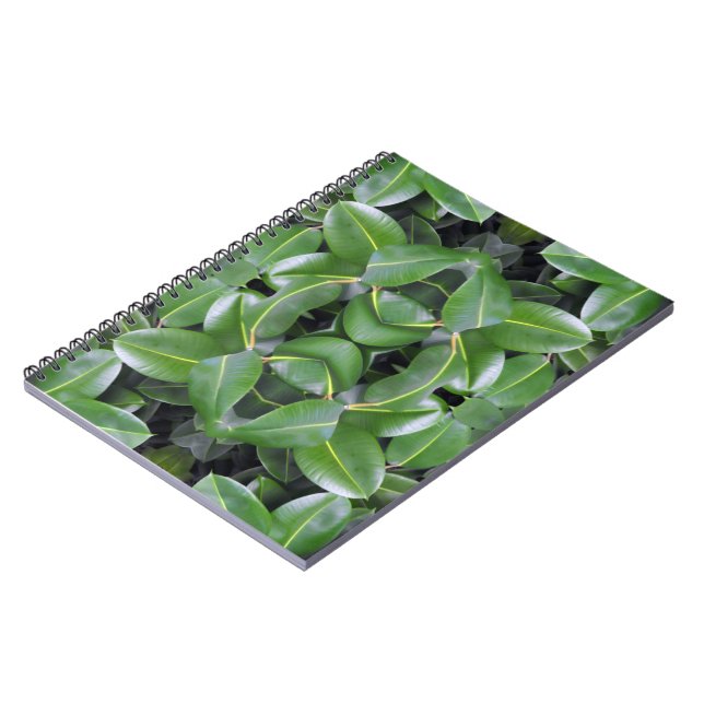 Rubber Tree Pattern Notebook (Left Side)