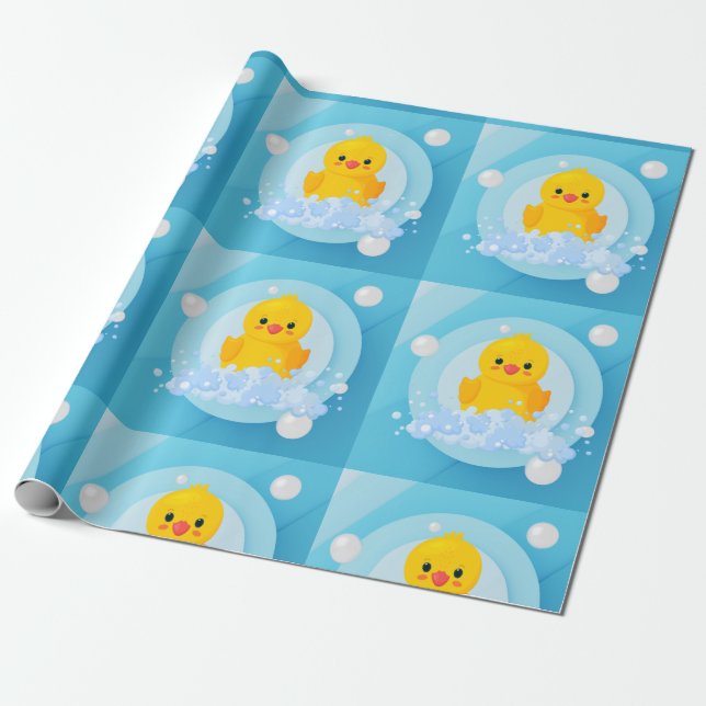 rubber yellow duck wrapping paper (Unrolled)