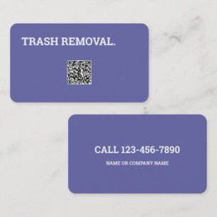 Rubbish Removal Custom QR Business Card