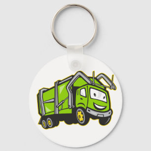 Rubbish Truck Keychain