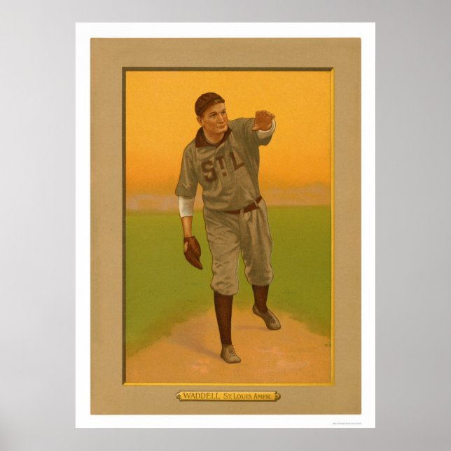 Rube Waddell Browns Baseball 1911 Poster (Front)