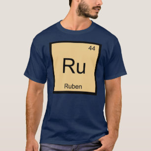 Ruben Name Chemistry Element Periodic Table T-Shirt