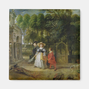 Rubens and Helene Fourment in the Garden Magnet