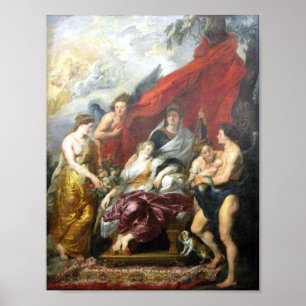 Rubens – Birth of the Dauphin at Fontainebleau Poster