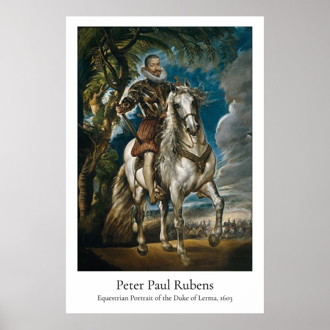 Rubens – Equestrian Portrait of the Duke of Lerma Poster (Front)