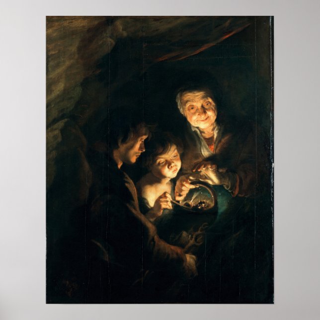 Rubens - Old Woman With Basket Of Coal Poster (Front)
