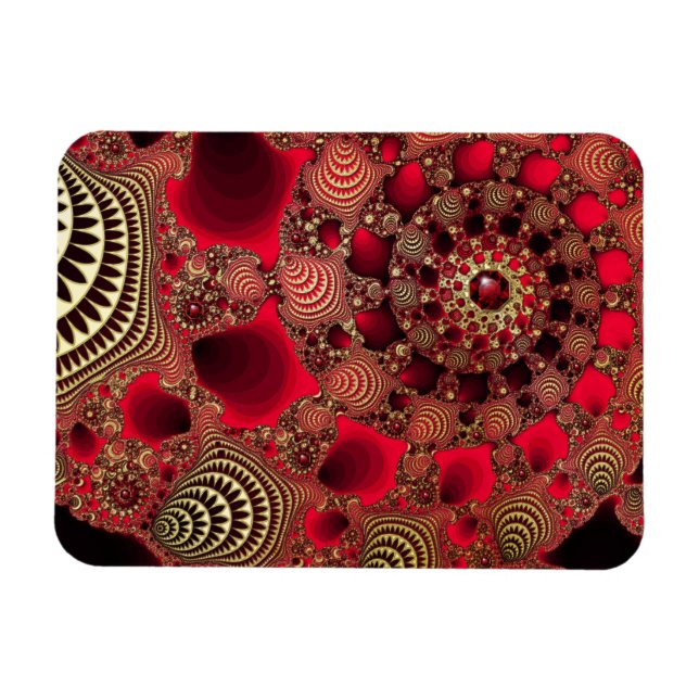 Rubies & Gold Flexible Magnet (Horizontal)