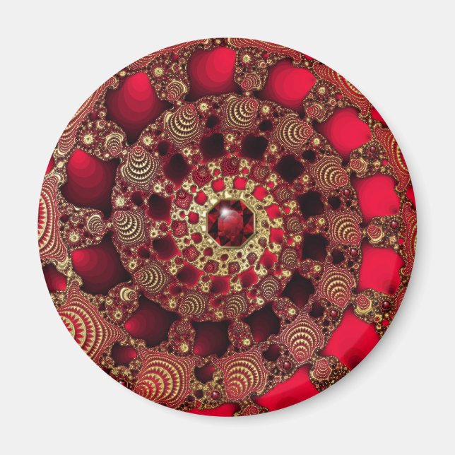 Rubies & Gold Magnet (Front)