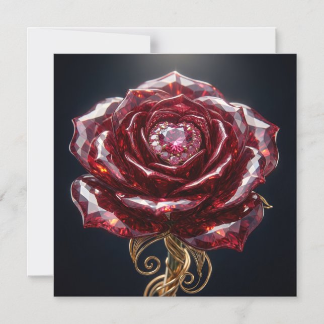 Rubies Red Magnet Card (Front)