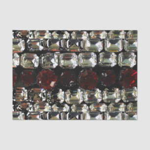 Rubies, Rhinestone, diamonds, jewellery, pearls Tissue Paper