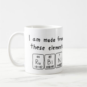 Rubin periodic table name mug
