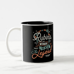 Rubina The Women The myth The Legend Two-Tone Coffee Mug
