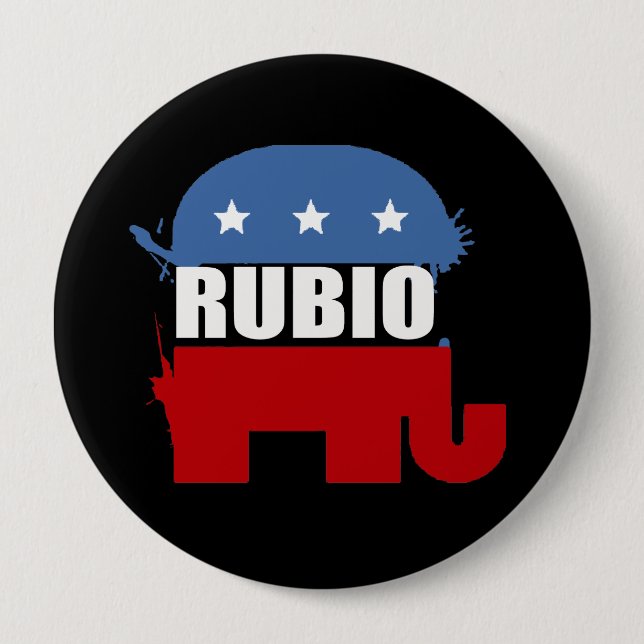 RUBIO 10 CM ROUND BADGE (Front)