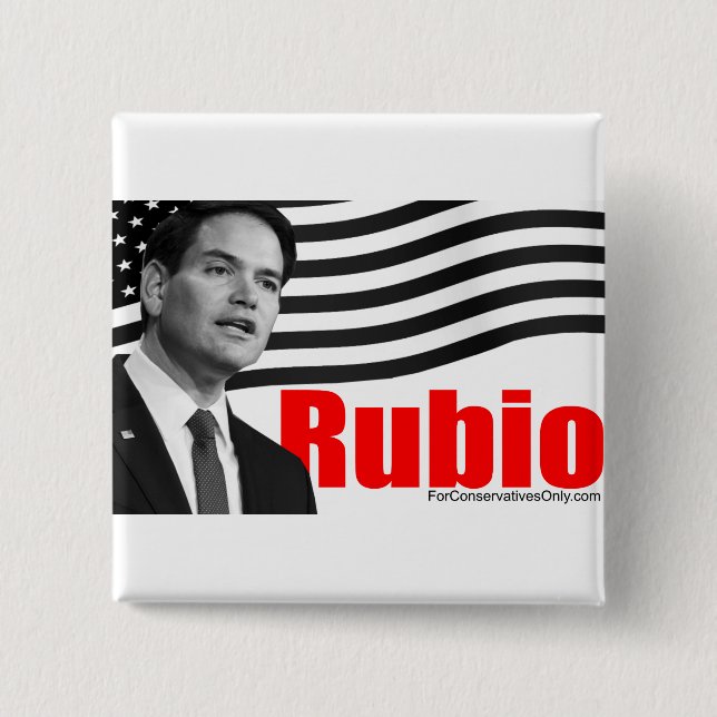 Rubio 15 Cm Square Badge (Front)