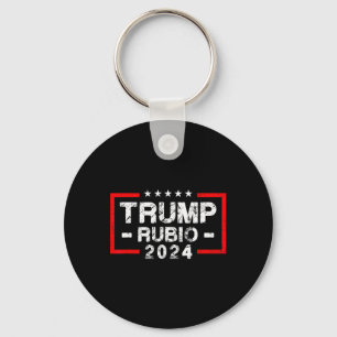 Rubio 2024 Us Flag - Election President 2024  Key Ring
