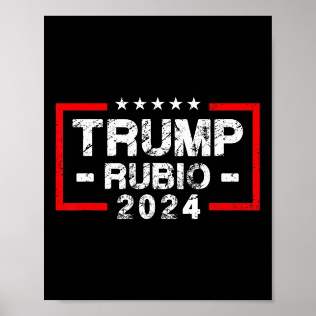Rubio 2024 Us Flag - Election President 2024  Poster (Front)