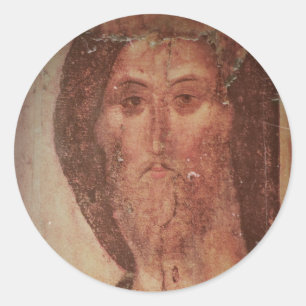 Rublev Jesus Christ Icon Classic Round Sticker