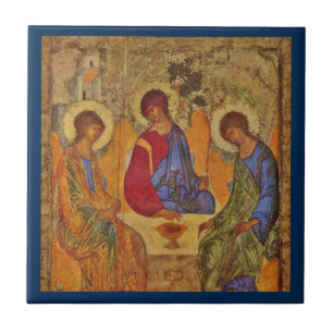 Rublev Trinity at the Table Ceramic Tile