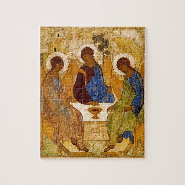 Rublev Trinity at the Table Jigsaw Puzzle (Vertical)