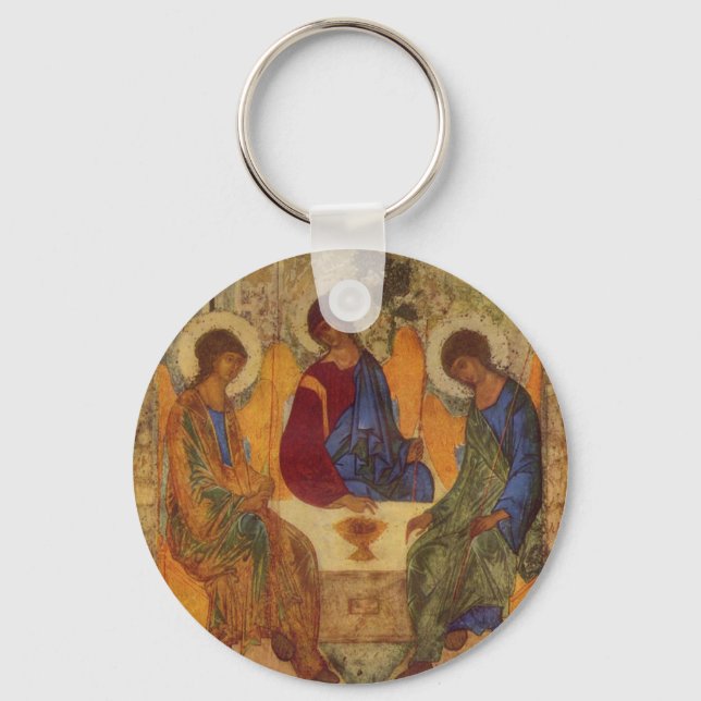 Rublev Trinity at the Table Key Ring (Front)