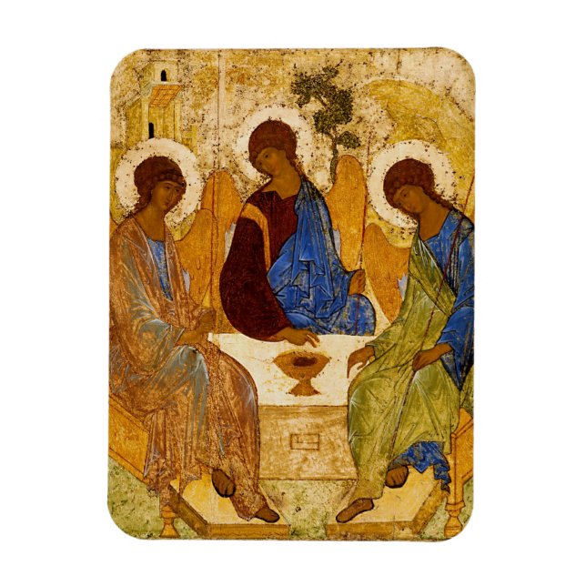 Rublev Trinity at the Table Magnet (Vertical)