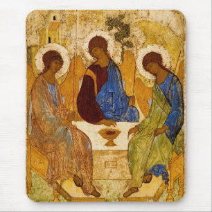 Rublev Trinity at the Table Mouse Pad