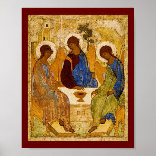 Rublev Trinity at the Table Poster