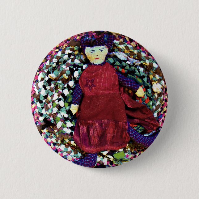 Rubra the Rag Queen 6 Cm Round Badge (Front)