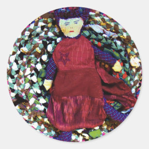 Rubra the Rag Queen Classic Round Sticker