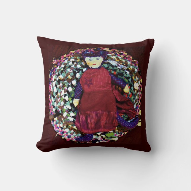 Rubra the Rag Queen Cushion (Front)