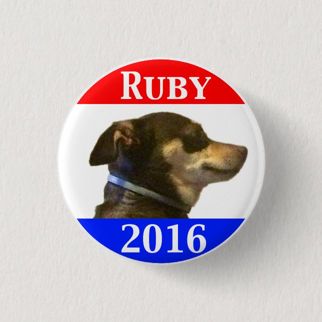 Ruby 2016 3 cm round badge (Front)