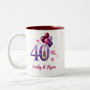 Ruby 40th Wedding Anniversary Mug
