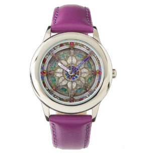 Ruby, Amethyst, Sapphire and, Pearl Mandala Watch