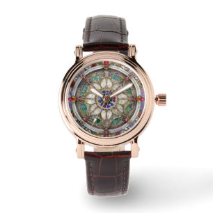 Ruby, Amethyst, Sapphire and, Pearl Mandala Watch