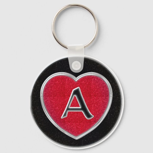 Ruby and Onyx Keychain (Front)