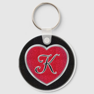 Ruby and Onyx Keychain