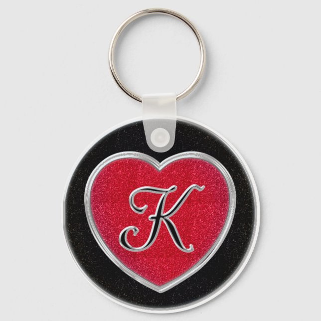 Ruby and Onyx Keychain (Front)