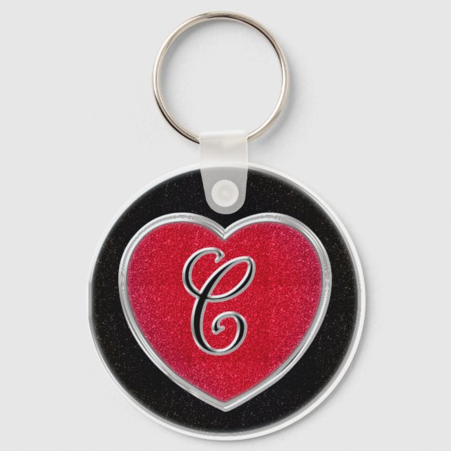 Ruby and Onyx Keychain (Front)
