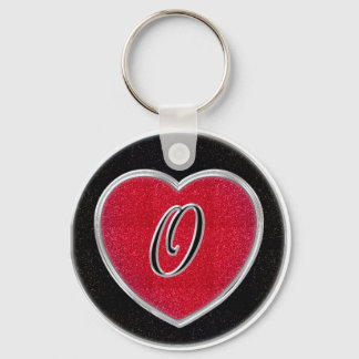 Ruby and Onyx Keychain