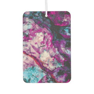 Ruby and Sapphire Crystal Geode Abstract Car Air Freshener