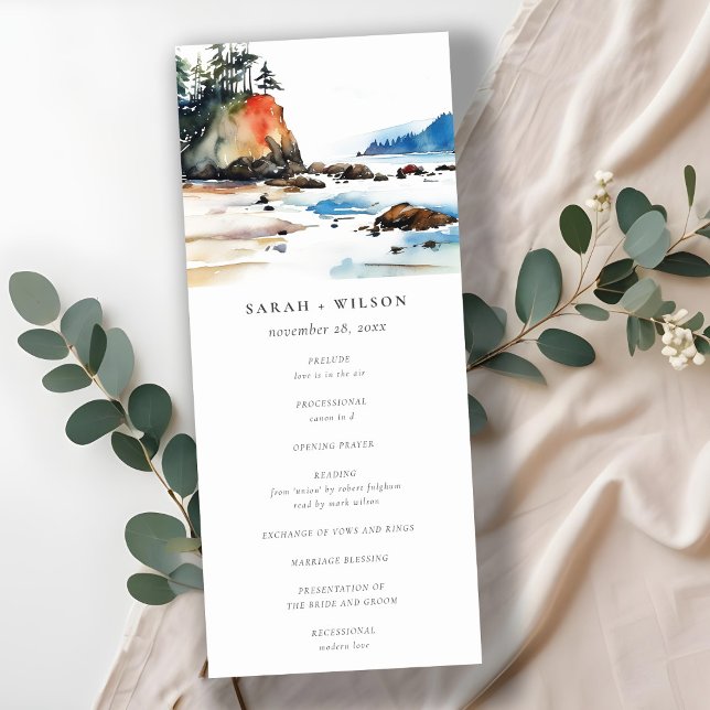 Ruby Beach Olympic National Park Wedding Program (Creator Uploaded)