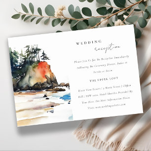 Ruby Beach Olympic National Park Wedding Reception Enclosure Card