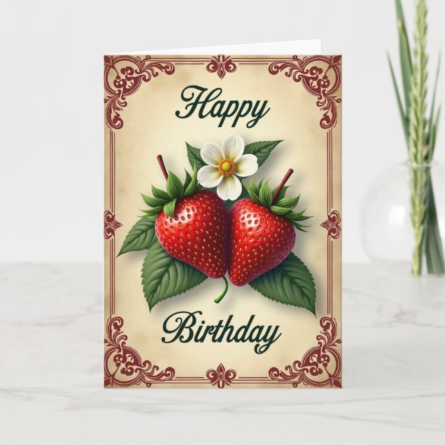Ruby Berry Birthday Card (Front)