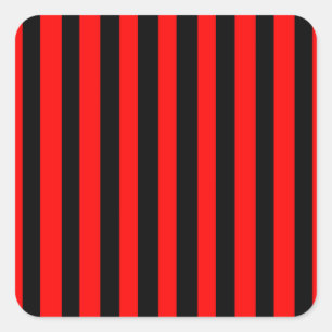 Ruby Black Square Sticker