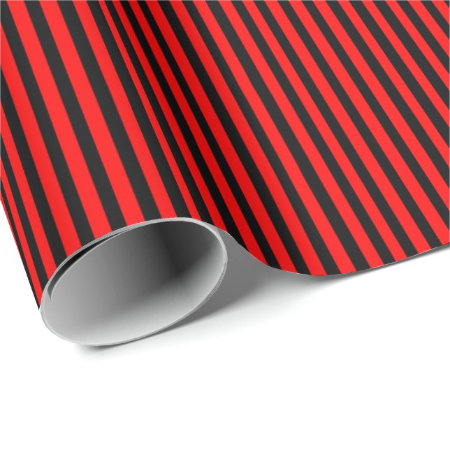 Ruby Black Wrapping Paper (Roll Corner)