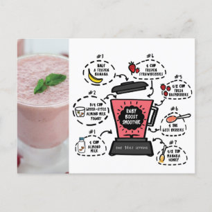 Ruby Boost Smoothie Recipe Postcard
